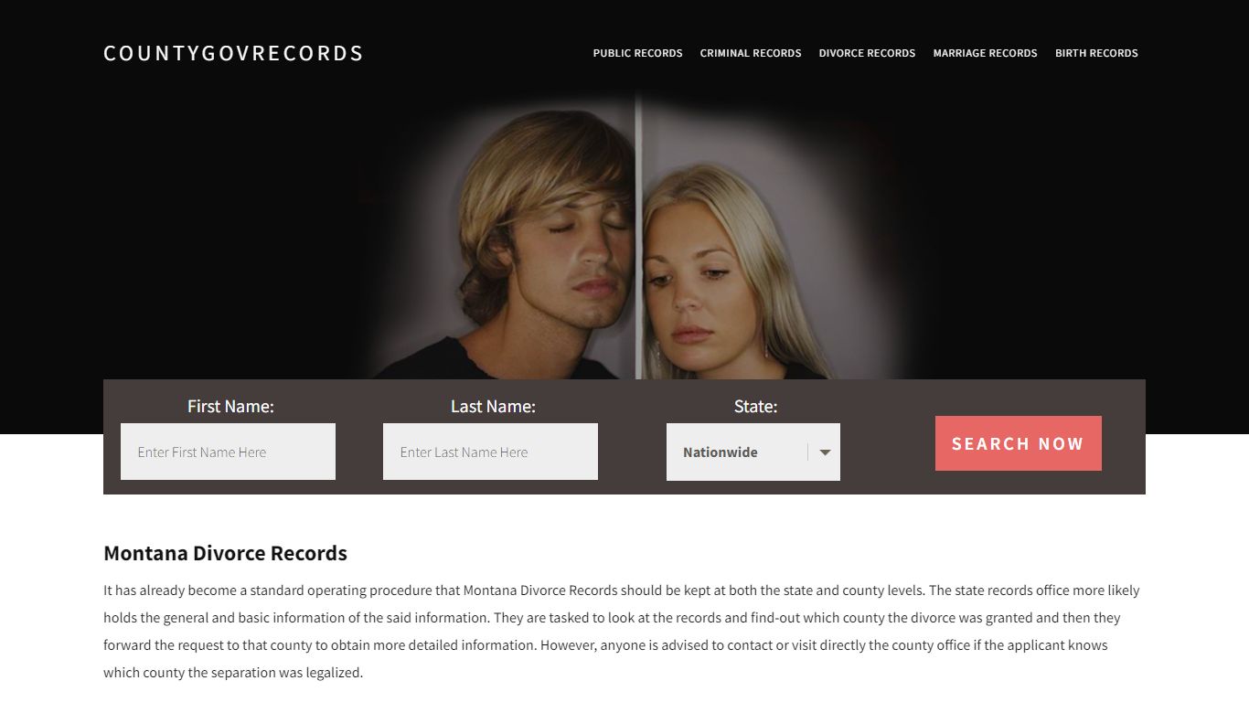 Montana Divorce Records | Enter Name and Search|14 Days Free